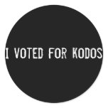 I voted for kodos stickers