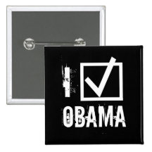 I Voted For Obama Buttons