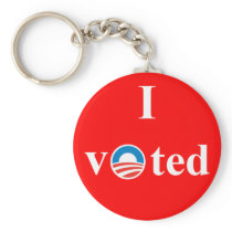 I Voted for Obama Keychain
