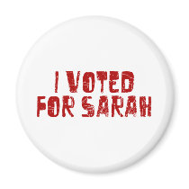 I Voted For Sarah Magnet