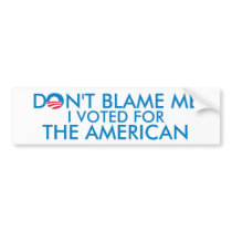 I Voted for The American bumper stickers by OBumper I Voted for The American bumper stickers