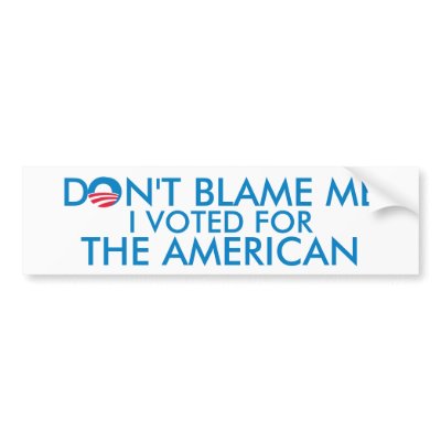 I Voted for The American Bumper Sticker by OBumper