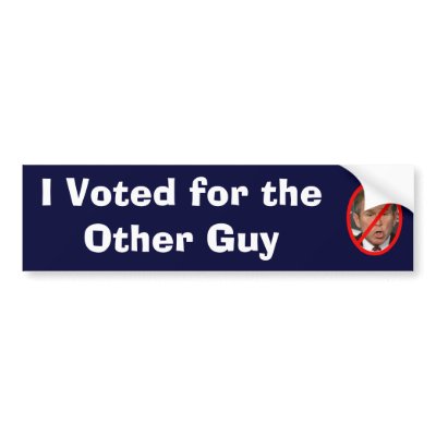 I Voted for the Other Guy Bumper Sticker by hollybullock