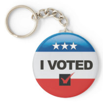 I Voted Keychain