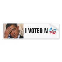 I Voted No Bumper Sticker