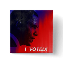 I Voted -- Obama buttons