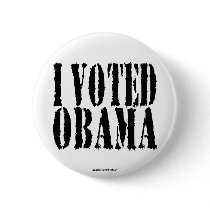 I Voted OBAMA button