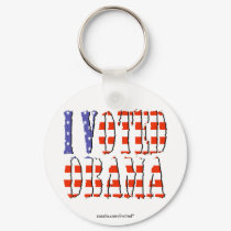 I voted Obama Keychain