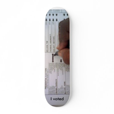 I voted Obama Custom Skateboard by Eolas66