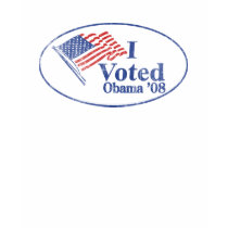I Voted Obama Sticker t-shirts