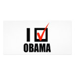 I Voted Obama T-shirt Photo Card