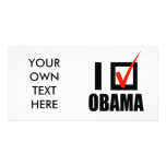 I Voted Obama T-shirt Photo Card Template