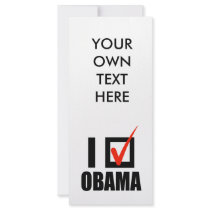 I Voted Obama T-shirt rack cards