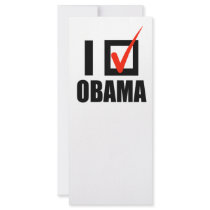 I Voted Obama T-shirt Full Color Rack Card