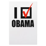 I Voted Obama T-shirt Customized Stationery