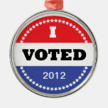 I Voted Ornament ornaments
