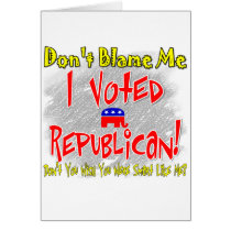 I Voted Republican cards