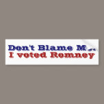 I Voted Romney bumper stickers