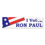 I Voted Ron Paul Bumper Sticker bumper stickers