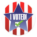 I Voted! stickers