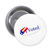 I Voted Sticker Pins