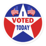I Voted Today stickers