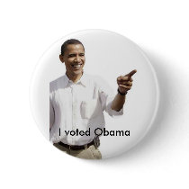 I voteed Obama buttons