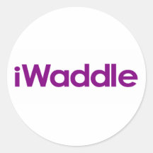 I Waddle Round Sticker