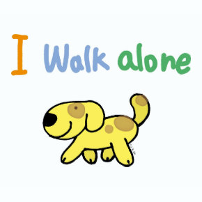 I walk alone shirt