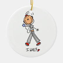 I Walk Christmas Ornaments