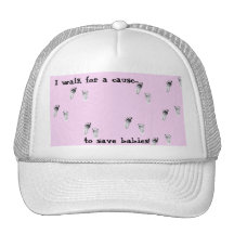 I walk for a cause trucker hat