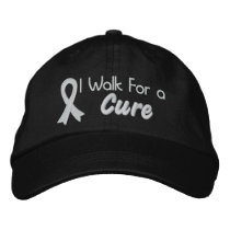 I Walk For a Cure - Lung Cancer Embroidered Hats