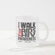 I Walk For AIDS HIV Awareness Mug