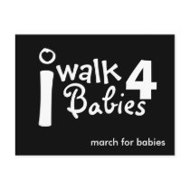 i walk for babies Postcard by Samoona14 i walk for babies Postcard