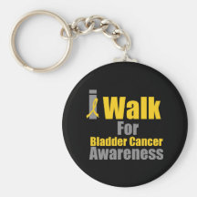 I Walk For Bladder Cancer Awareness Key Chains