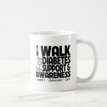 I Walk For Diabetes Awareness Mugs