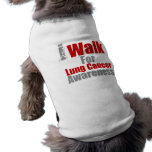 I Walk For Lung Cancer Awareness Dog Tee