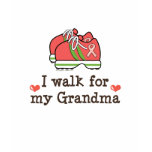 I Walk For My Grandma Long Sleeve Tee Shirt