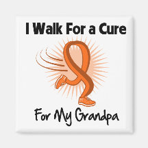 I Walk For My Grandpa - Leukemia Magnet
