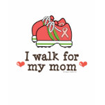 I Walk For My Mom Breast Cancer Long Sleeve Tee Tee Shirt