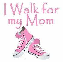 I walk for My Mom photo sculptures