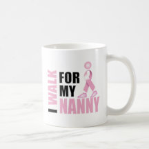 I Walk for my Nanny pink Coffee Mug