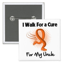 I Walk For My Uncle - Leukemia Pin