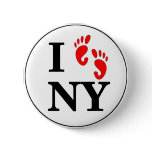 I Walk NY Buttons