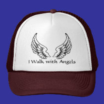 I Walk with Angels Trucker Style Cap hats