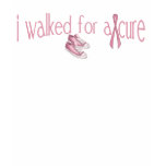 i walked for a cure BCA T-shirts