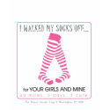 I walked my socks off t-shirts