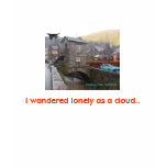 I wandered lonely as a cloud. tee shirt