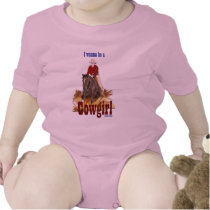 I Wanna Be A Cowgirl Infant Creeper