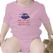 I Wanna Be A Police Officer Like My Dad Baby T-Shi t-shirts
